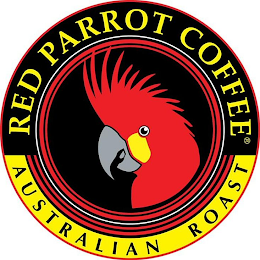 RED PARROT COFFEE AUSTRALIAN ROAST logo