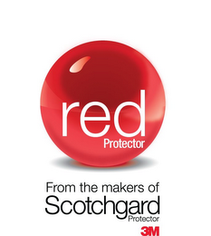 RED PROTECTOR FROM THE MAKERS OF SCOTCHGARD PROTECTOR 3M logo