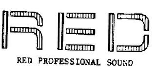 RED RED PROFESSIONAL SOUND logo