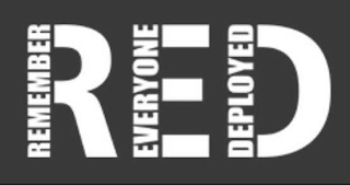 RED REMEMBER EVERYONE DEPLOYED logo