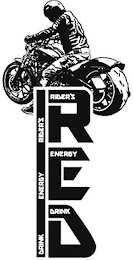 RED RIDER'S ENERGY DRINK DRINK ENERGY RIDER'S logo