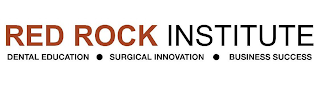 RED ROCK INSTITUTE DENTAL EDUCATION · SURGICAL INNOVATION · BUSINESS SUCCESS logo