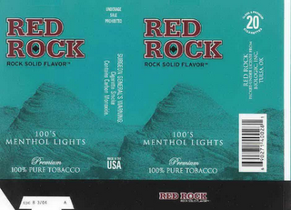 RED ROCK ROCK SOLID FLAVOR logo