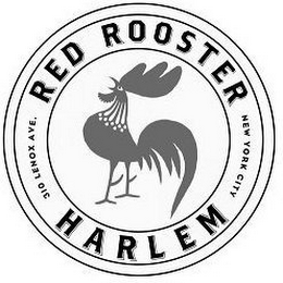 RED ROOSTER HARLEM 310 LENOX AVE. NEW YORK CITY logo