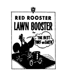 RED ROOSTER LAWN BOOSTER FOR THE BEST TURF ON EARTH logo