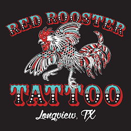 RED ROOSTER TATTOO LONGVIEW, TX logo