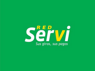 RED SERVI SUS GIROS, SUS PAGOS logo