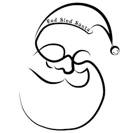 RED SLED SANTA logo