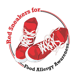 RED SNEAKERS FOR FOOD ALLERGY AWARENESS logo