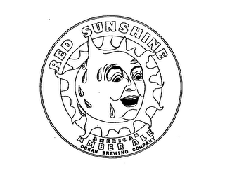 RED SUNSHINE AMERICAN AMBER ALE OCEAN BREWING COMPANY logo