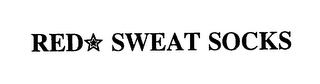 RED SWEAT SOCKS logo