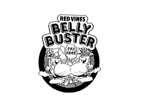 RED VINES BELLY BUSTER FAT FREE logo