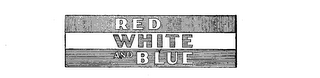 RED WHITE AND BLUE logo