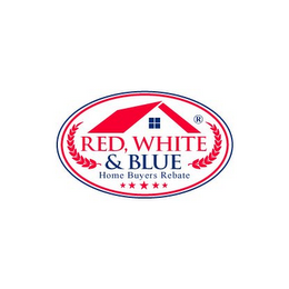 RED, WHITE & BLUE HOME BUYERS REBATE logo