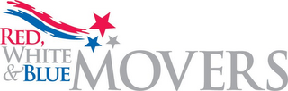 RED WHITE & BLUE MOVERS logo