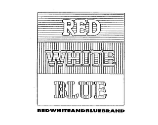 RED WHITE BLUE REDWHITEANDBLUEBRAND logo