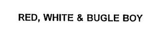 RED, WHITE & BUGLE BOY logo