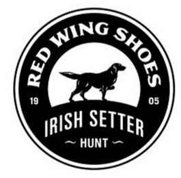 RED WING SHOES 1905 IRISH SETTER HUNT logo