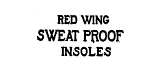 RED WING SWEAT PROOF INSOLES logo