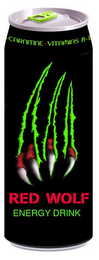 RED WOLF ENERGY DRINK logo