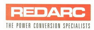 REDARC THE POWER CONVERSION SPECIALISTS logo