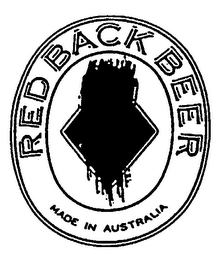REDBACK BEER MADE IN AUSTRALIA logo