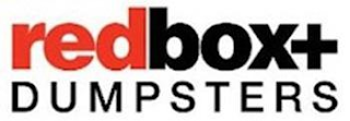 REDBOX+ DUMPSTERS logo
