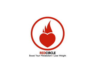 REDCIRCLE BOOST YOUR METABOLISM · LOSE WEIGHT logo