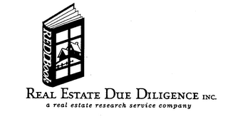 REDDBOOK REAL ESTATE DUE DILIGENCE, INC. A REAL ESTATE RESEACH SERVICE COMPANY logo