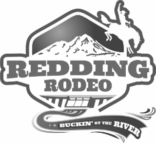 REDDING RODEO BUCKIN' BY THE RIVER logo
