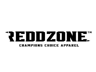 REDDZONE CHAMPIONS CHOICE APPAREL logo
