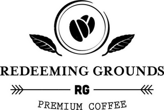 REDEEMING GROUNDS RG PREMIUM COFFEE logo