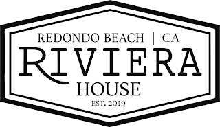 REDONDO BEACH CA RIVIERA HOUSE EST. 2019 logo