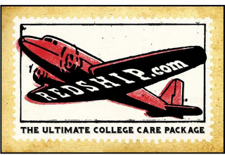 REDSHIP.COM THE ULTIMATE COLLEGE CARE PACKAGE logo