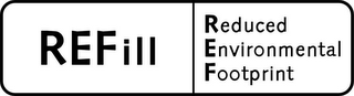 REDUCED ENVIRONMENTAL FOOTPRINT REFILL logo