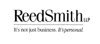REED SMITH LLP IT'S NOT JUST BUSINESS. IT'S PERSONAL. logo