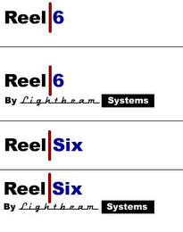 REEL | 6 REEL | 6 BY LIGHTBEAM SYSTEMS REEL SIX logo