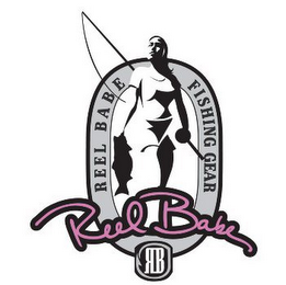 REEL BABE FISHING GEAR, REEL BABE, RB logo