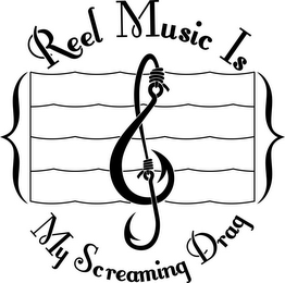 REEL MUSIC IS MY SCREAMING DRAG logo