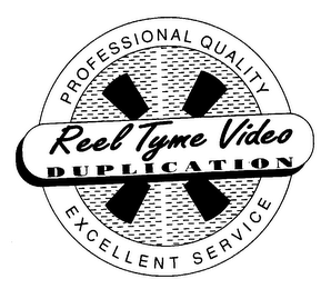 REEL TYME VIDEO DUPLICATION PROFESSIONAL QUALITY EXCELLENT SERVICE logo
