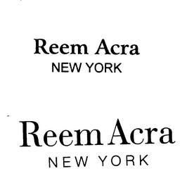 REEM ACRA NEW YORK logo