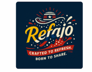 REFAJO. CRAFTED TO REFRESH. BORN TO SHARE. logo