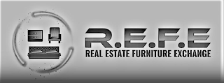 R.E.F.E REAL ESTATE FURNITURE EXCHANGE logo