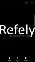 REFELY POWERED BY REFERRALS logo