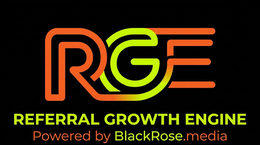 REFERRAL GROWTH ENGINE POWERED BY BLACKROSE.MEDIA logo