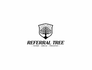 REFERRAL TREE .REFER .GROW .PROSPER . logo