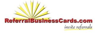 REFERRALBUSINESSCARDS.COM INVITE REFERRALS logo