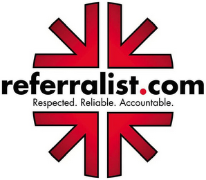 REFERRALIST.COM RESPECTED. RELIABLE. ACCOUNTABLE logo