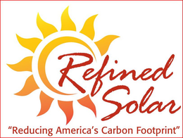 REFINED SOLAR REDUCING AMERICA'S CARBON FOOTPRINT logo
