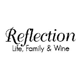 REFLECTION LIFE, FAMILY & WINE logo